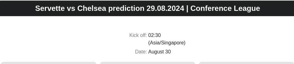 Servette vs Chelsea prediction 29.08.2024 | Conference League - ตลาดลูกหนัง ทีเด็ดบอลเต็ง