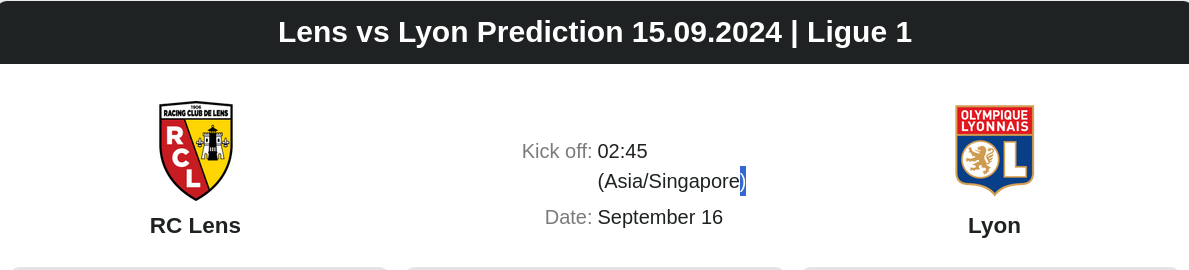 Lens vs Lyon Prediction 15.09.2024 | Ligue 1  - ตลาดลูกหนัง ทีเด็ดบอลเต็ง